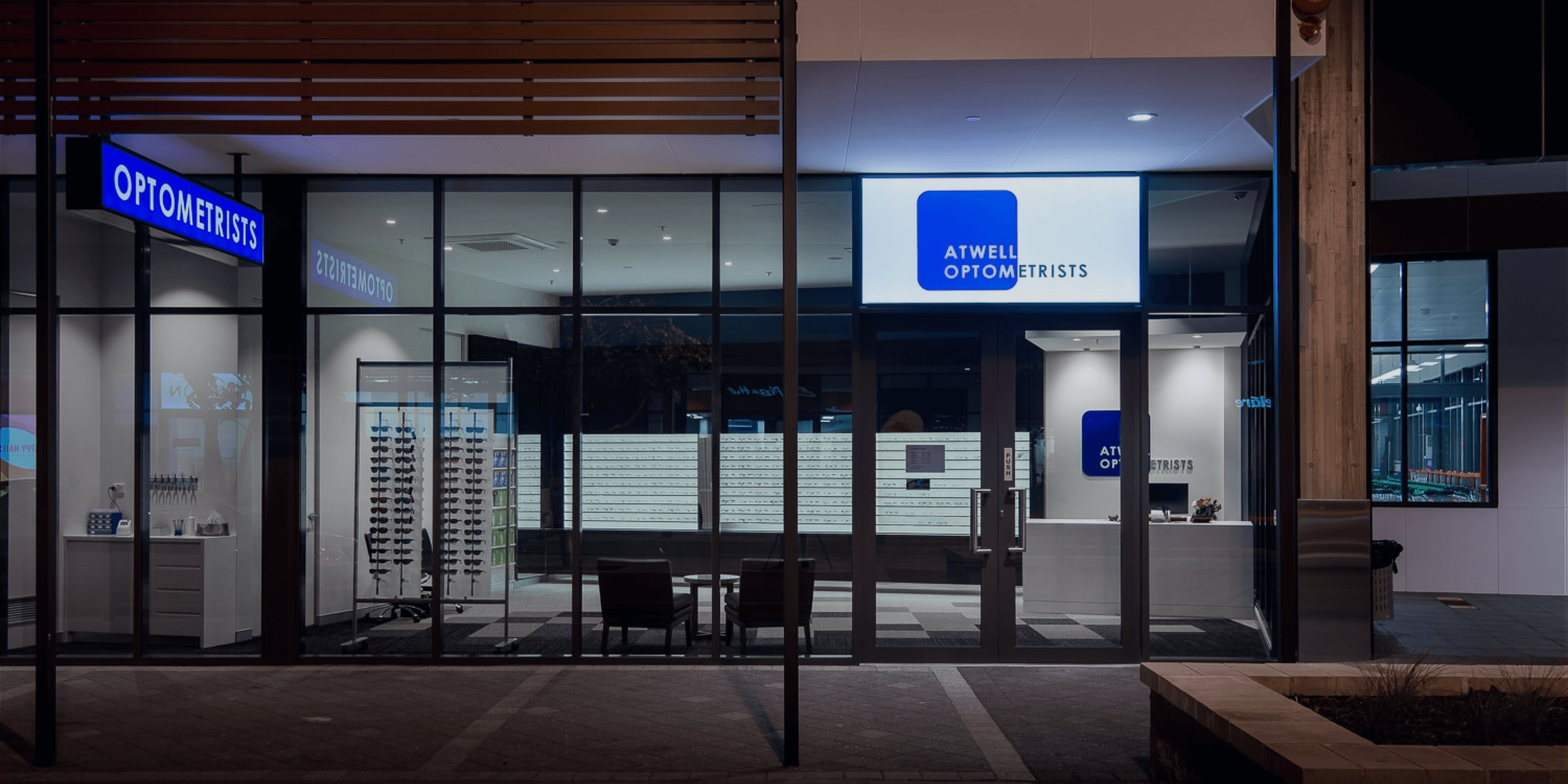 Hero Image showing the exterior of Atwell Optometry